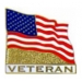 VETERAN PIN UNITED STATES FLAG PIN